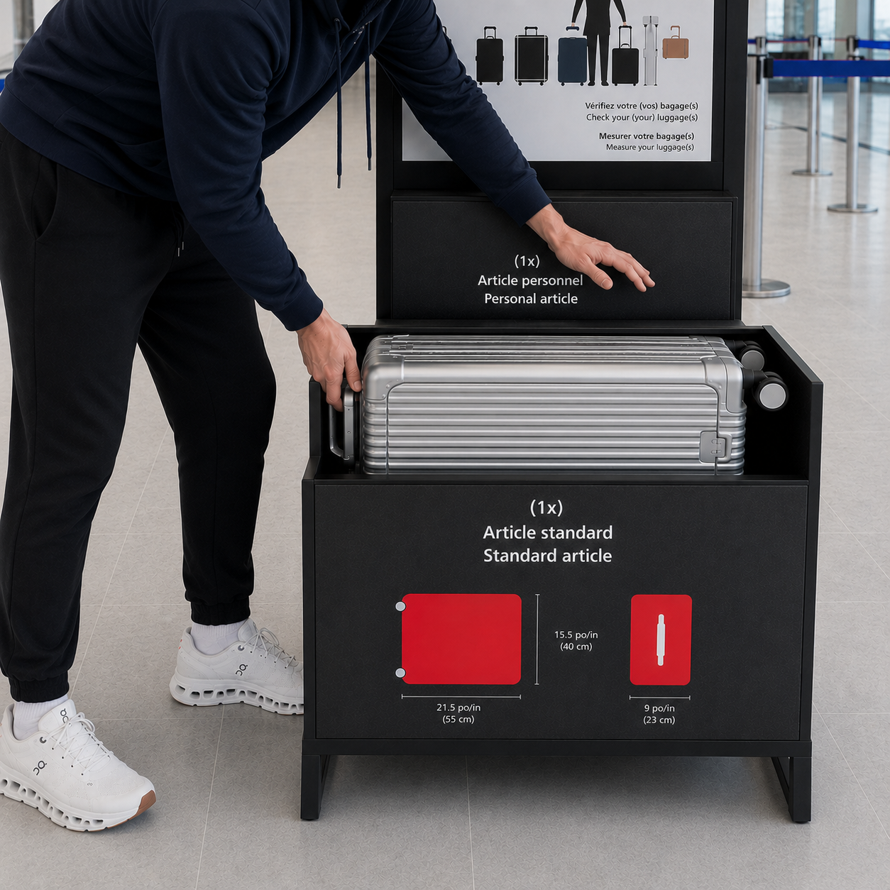 Valise cabine compact 55cm